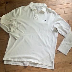 White American Eagle 🦅 long sleeve polo XXL